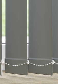 Trinity (FR Blackout), Seal Grey - Vertical Blind Slats
